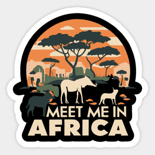 Meet Me In Africa Sticker
